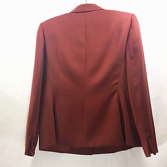 💝Kasper Cute Career Blazer Burgundy/Rust Color💝 - Picture 2 of 5